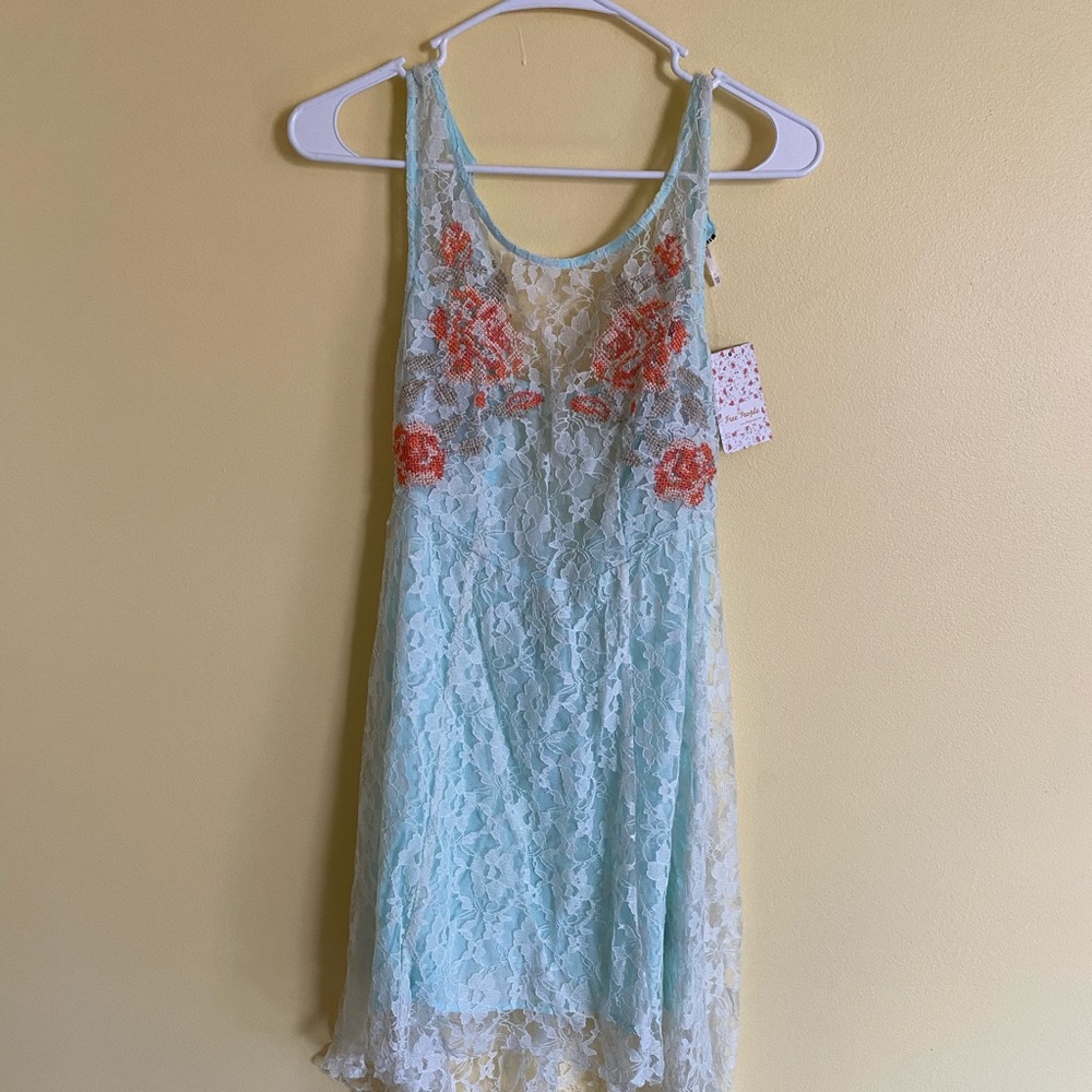 Free people high low lace dress.